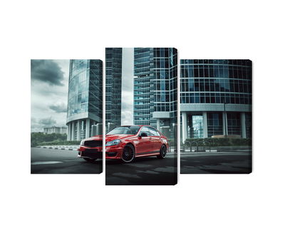 Ljuddämpande tavla - Red car on a background