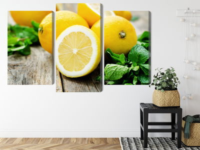 Ljuddämpande tavla - Lemon with mint