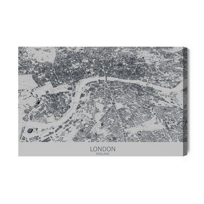 Ljuddämpande tavla - London’s map