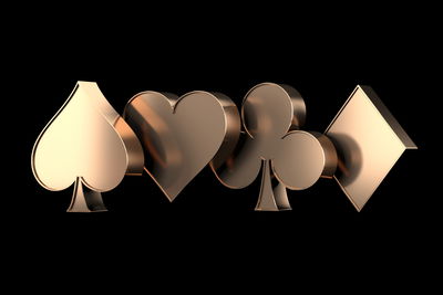 Ljuddämpande tavla - 3d card symbols