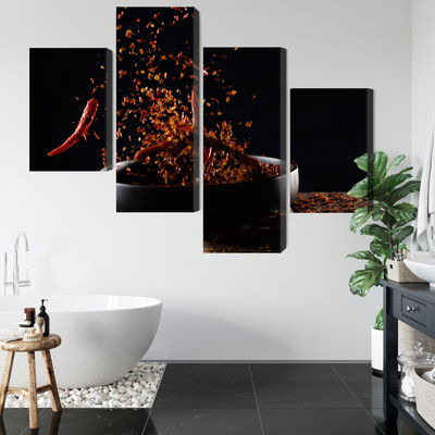 Ljuddämpande tavla - Cayenne pepper in flight