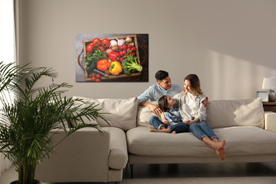 Ljuddämpande tavla - A box of vegetables