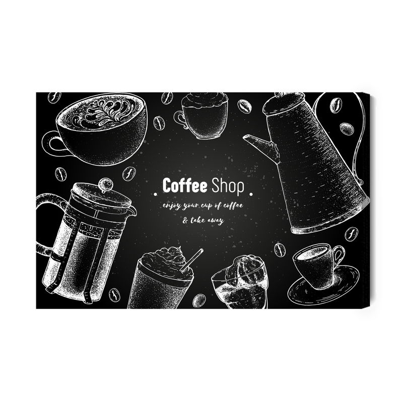 Ljuddämpande tavla - Coffee pots