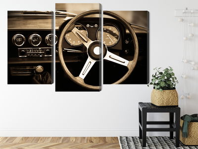 Ljuddämpande tavla - The dashboard of an antique