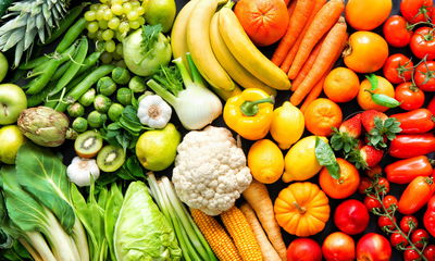 Ljuddämpande tavla - Fruits and vegetables