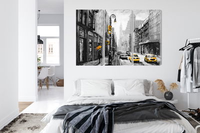 Ljuddämpande tavla - American city street view