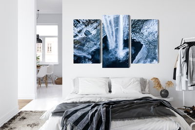 Ljuddämpande tavla - Winter waterfall