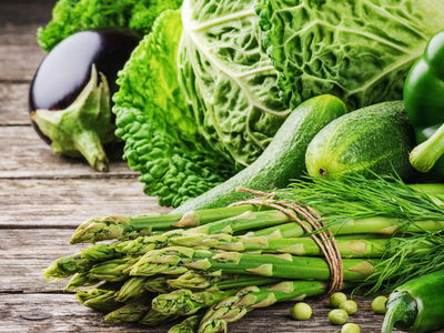 Ljuddämpande tavla - Bunch of green vegetables