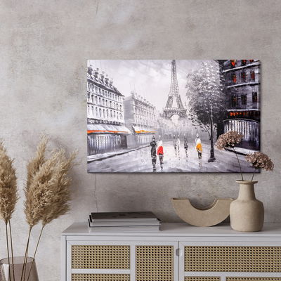 Ljuddämpande tavla - People admiring the eiffel