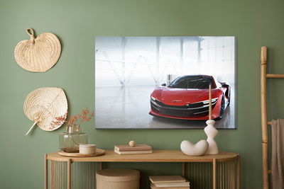 Ljuddämpande tavla - Red fast vehicle