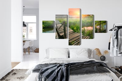 Ljuddämpande tavla - Meadow at dawn