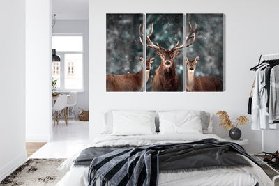 Ljuddämpande tavla - A deer and two does