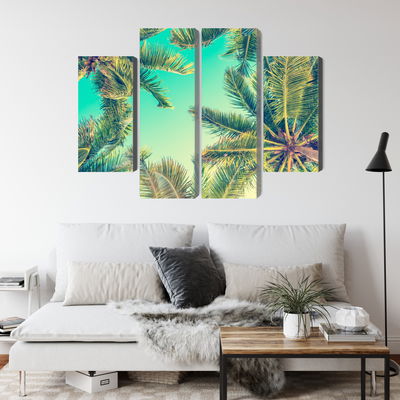 Ljuddämpande tavla - Bottom view of the palm trees