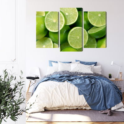 Ljuddämpande tavla - Lime halves