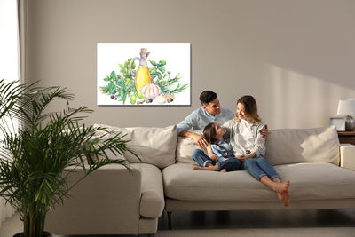 Ljuddämpande tavla - Oil with herbs and spices