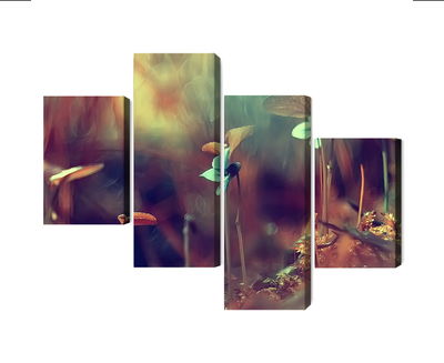 Ljuddämpande tavla - Delicate plants on a macro