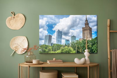 Ljuddämpande tavla - Skyscrapers in Warsaw