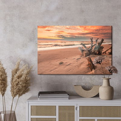 Ljuddämpande tavla - Sunset on the beach