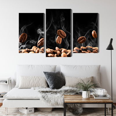 Ljuddämpande tavla - Hot coffee beans