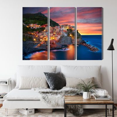 Ljuddämpande tavla - Manarola city in Italy