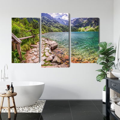 Ljuddämpande tavla - 3d view of the lake