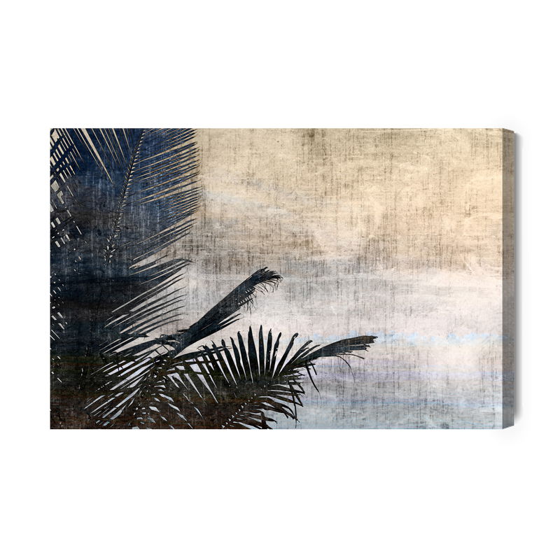 Ljuddämpande tavla - Vintage palm leaves