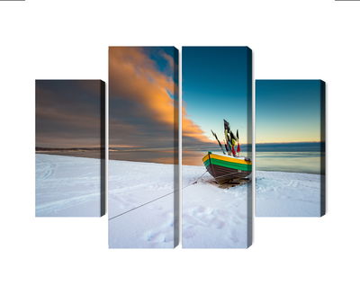 Ljuddämpande tavla - Fishing boat