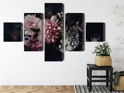 Ljuddämpande tavla - Flowers in vintage style