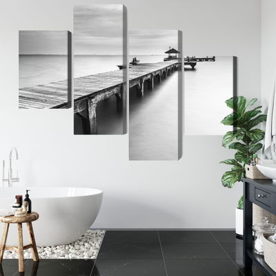 Ljuddämpande tavla - Wooden pier