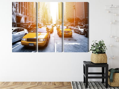 Ljuddämpande tavla - Taxi in the sunshine nyc