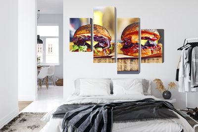 Ljuddämpande tavla - Vegan burgers