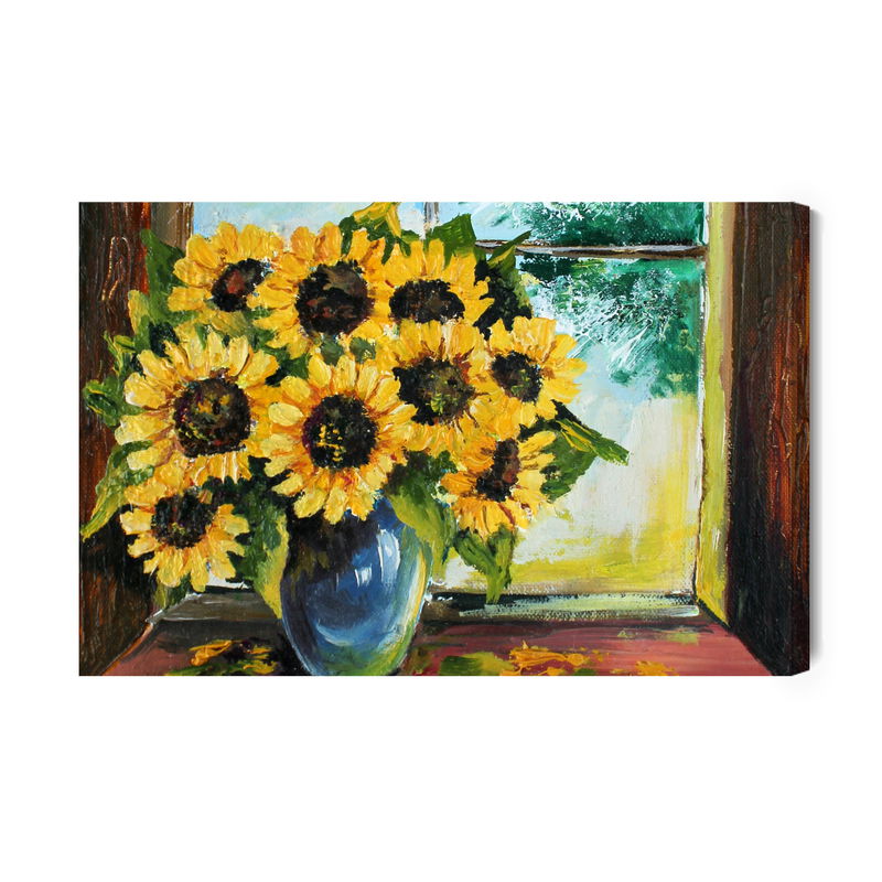 Ljuddämpande tavla - Sunflowers in a vase