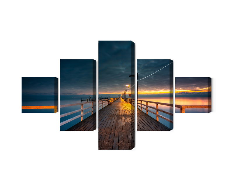 Ljuddämpande tavla - Evening view of the wooden