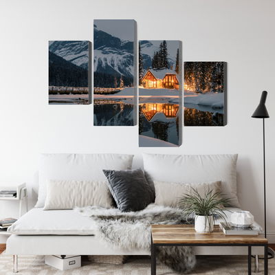 Ljuddämpande tavla - Emerald lake in Canada