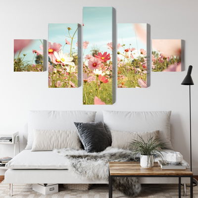 Ljuddämpande tavla - Cosmos flowers in the garden