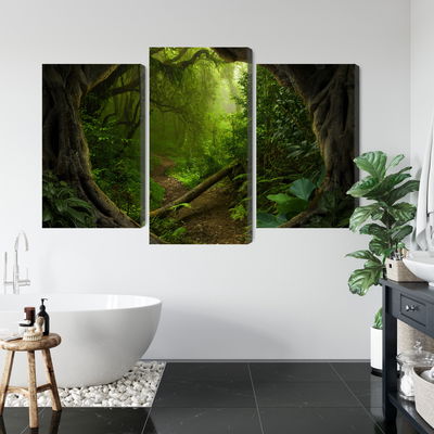 Ljuddämpande tavla - Path in the tropical forest