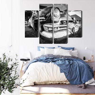 Ljuddämpande tavla - Black and white american