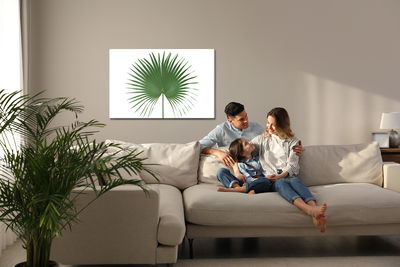 Ljuddämpande tavla - Green leaf