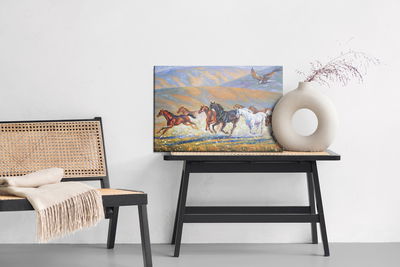 Ljuddämpande tavla - Horses galloping