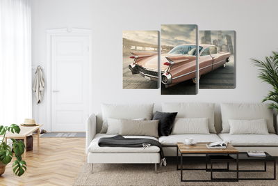Ljuddämpande tavla - Vintage style car