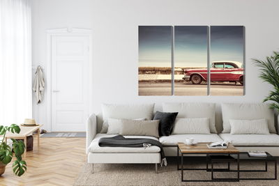 Ljuddämpande tavla - Old american retro car