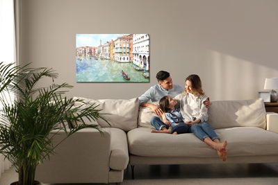 Ljuddämpande tavla - Gondolas and buildings