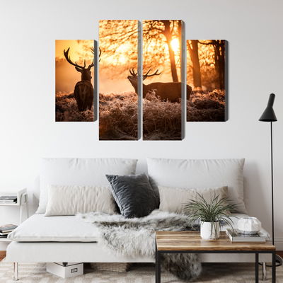 Ljuddämpande tavla - Two deer in the forest