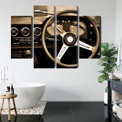 Ljuddämpande tavla - The dashboard of an antique