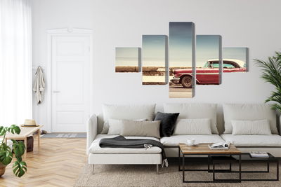 Ljuddämpande tavla - Old american retro car