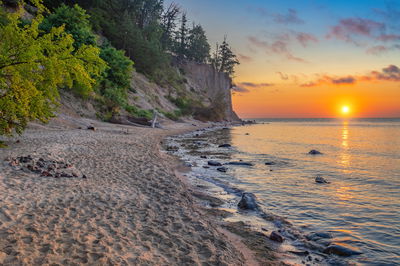 Ljuddämpande tavla - Sunset on the baltic sea