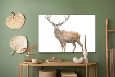 Ljuddämpande tavla - A deer like painted