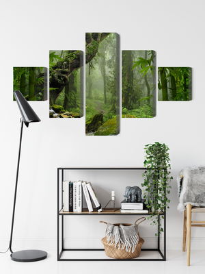 Ljuddämpande tavla - The green of the rain forest