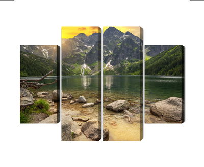 Ljuddämpande tavla - Morskie oko in tatra