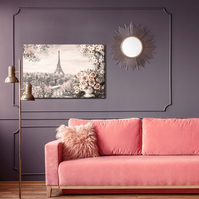 Ljuddämpande tavla - A flowery terrace